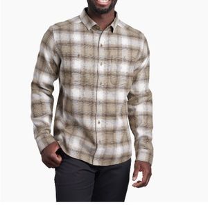 COPY - NWT Kuhl Men 'S Law Long SleeveFlannel - Olive Grove